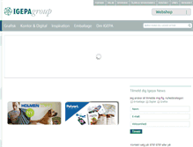 Tablet Screenshot of igepagroup.dk